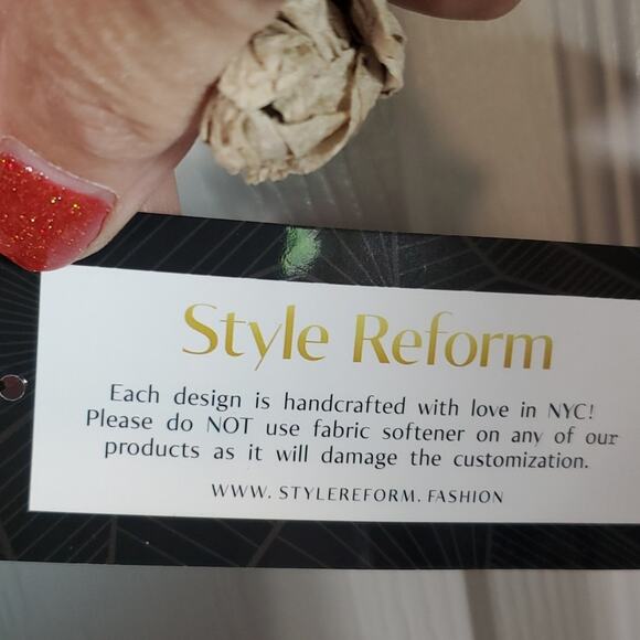 Style Reform Gypsie Macrame Leggings in Purple/Indigo/Blue SZ S - Picture 4 of 8